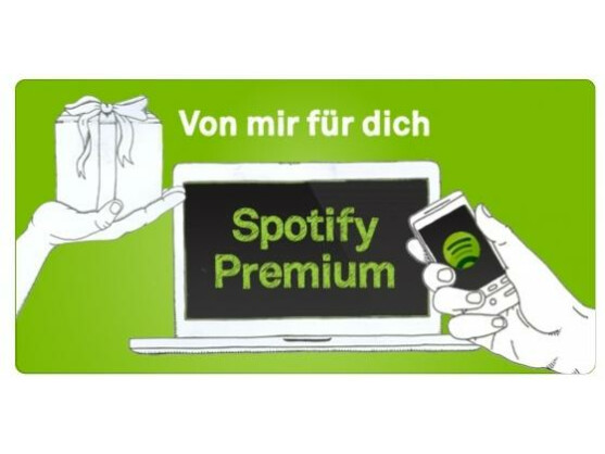 Ein Gutschein für Spotify lässt sich jederzeit verschenken.