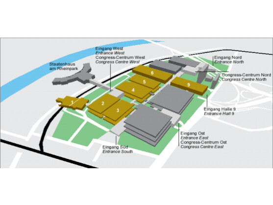 Hallenplan der Photokina 2012.
