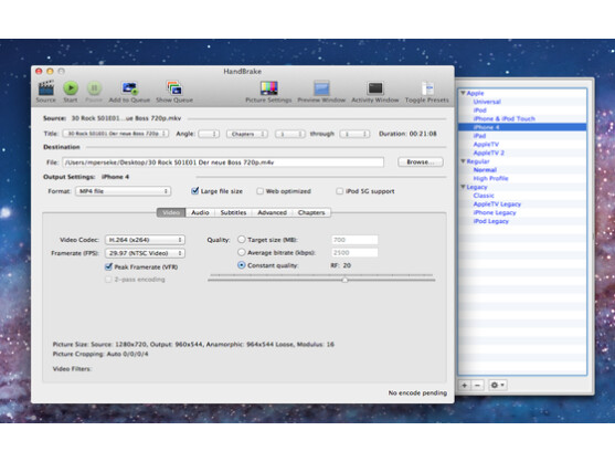 Mit HandBrake bringen Sie Ihre DVD-Sammlung schnell auf die Festplatte.