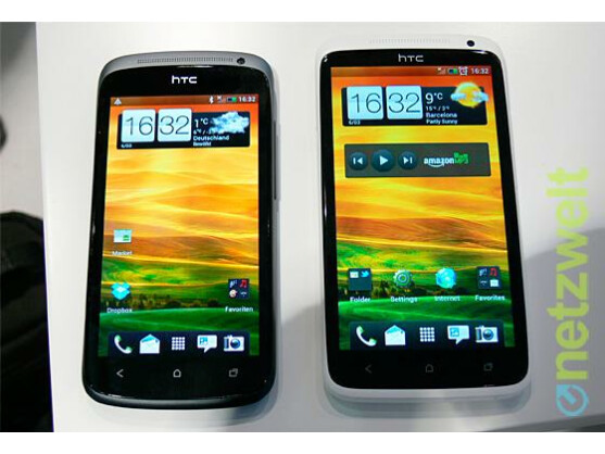 Das HTC One S (links) und das HTC One X erhalten aktuell ein Update auf Android 4.1 Jelly Bean.