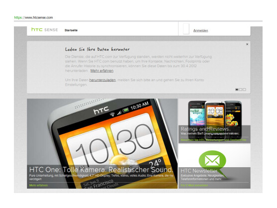 HTC stellt seinen Online-Dienst HTCSense.com ein.