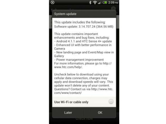 HTC hat mit der Veröffentlichung des Jelly Bean-Updates für das One X begonnen.