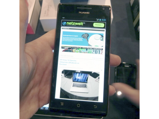 Das Huawei Ascend P1 und das Huawei Ascend P1S (hier im Bild) verspäten sich.