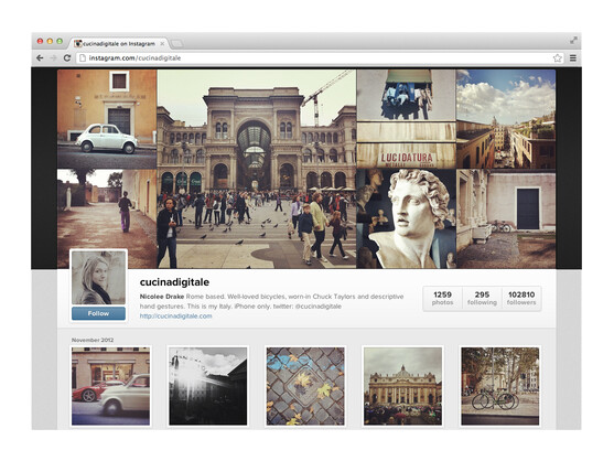 Instagram gewährt seinen Nutzern ab sofort Web-Profile.