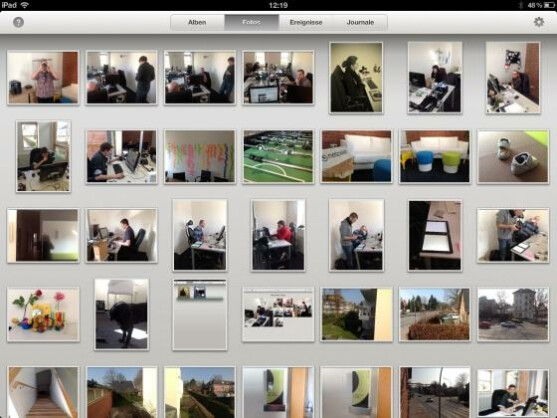 iPhoto für iPad - Alle Bilder auf dem Gerät im Überblick.