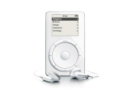Der iPod in der ersten Generation.