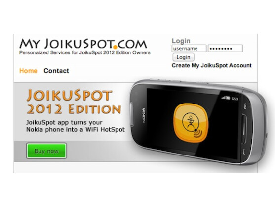 JoikuSpot wird in Version 2012 um einen passenden Webdienst mit Facebook-Anbindung ergänzt.