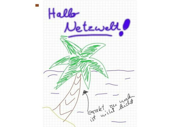 Das kleine, braune Rechteck taucht beim Teilen eines Bildes auf Facebook auf.