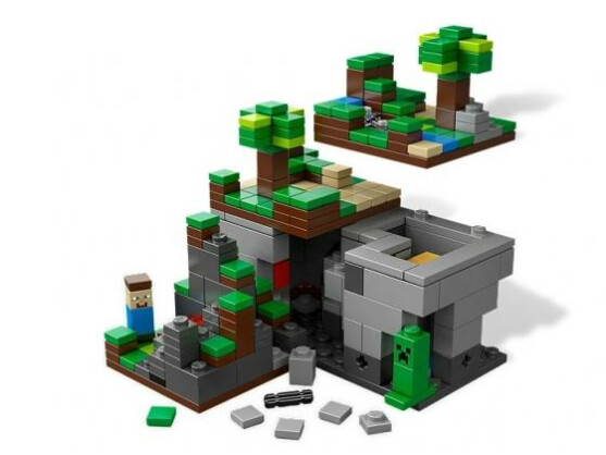 Lego bietet ein Mikromodell von Minecraft an.