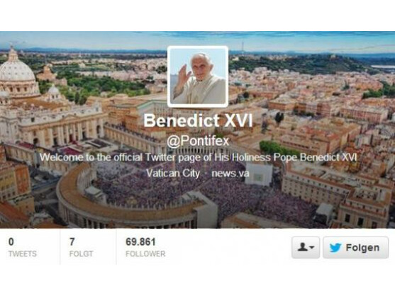 Wer mag, kann dem Papst ab jetzt bei Twitter folgen.