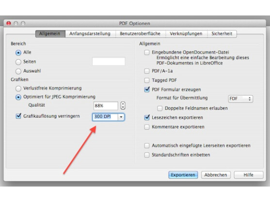 Mit den meisten Optionen können OpenOffice und LibreOffice aufwarten.