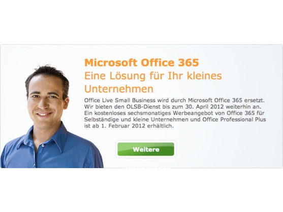 Microsoft schaltet Office Live schon Ende April ab und empfiehlt den Wechsel zu Office 365.