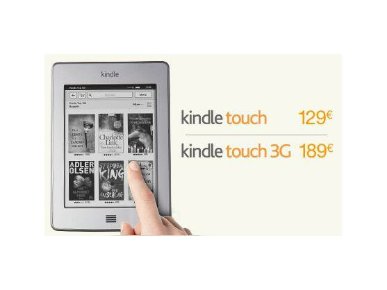 Das neue Kindle Touch von Amazon hat bislang nur einen einfarbigen Bildschirm.