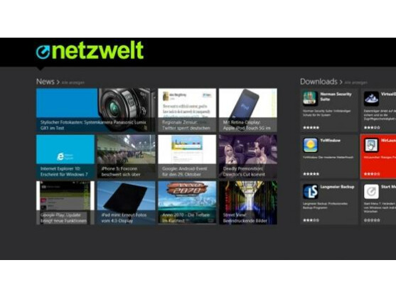 Unsere neue Windows 8-App hält Sie über alle Neuigkeiten aus der Technik-Welt auf dem Laufenden.