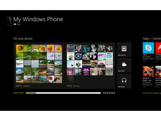 Die neue Windows Phone-App synchronisiert PC und Smartphone.
