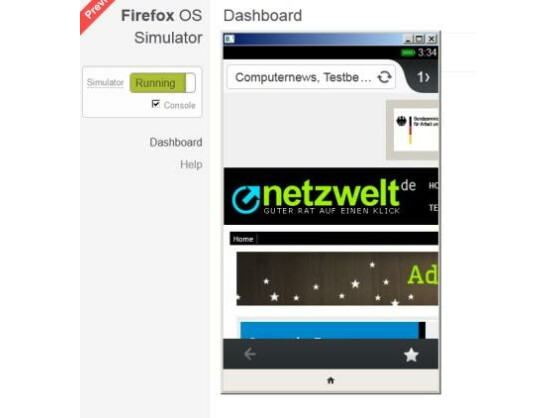 Nutzer können Mozillas Firefox OS dank eines Emulators bereits antesten.