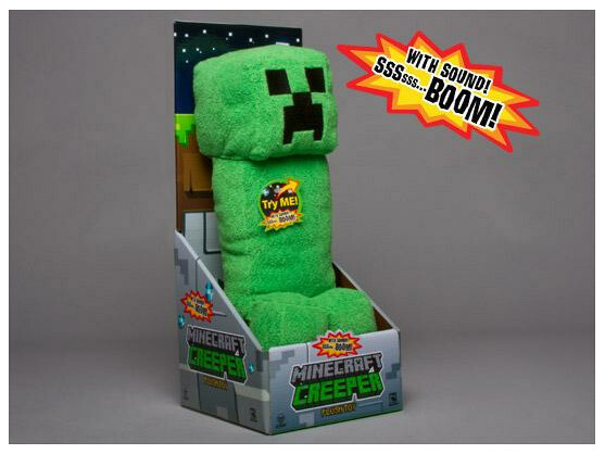 Der Plüsch-Creeper lässt Minecraft-Spieler seelenruhig schlafen.