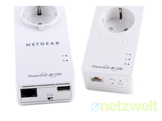 Powerline mal anders: Das Netgear-Adapterpaar stellt eine Internetverbindung über die Stromleitung her, dient aber auch zur AirPlay-Aufrüstung von Heimelektronik.