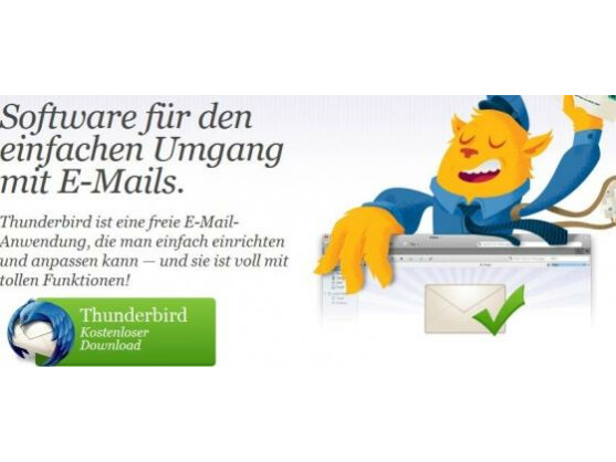 Mit dem Programm Mozilla Thunderbird lassen sich E-Mails mit hohem Sicherheitsanspruch verwalten.