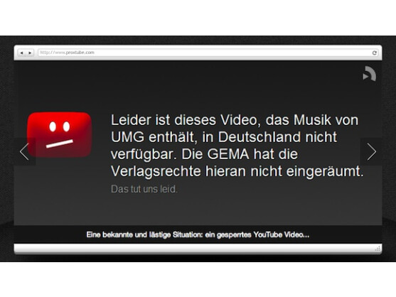 ProxTube ermöglicht es, gesperrte YouTube-Videos anzusehen.