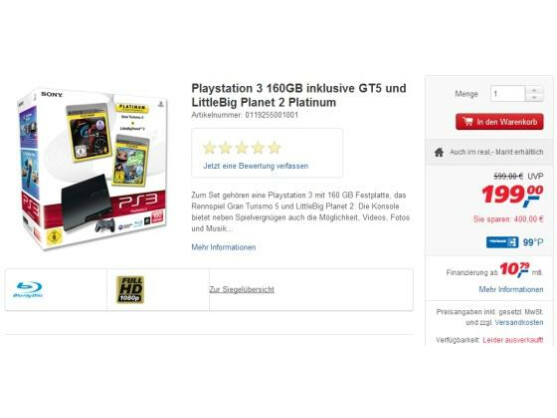 Bei real ist diese Woche die Sony PlayStation 3 im Angebot.