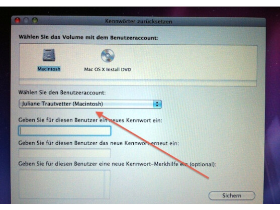 Im Recovery-Modus kann ein Passwort beliebig geändert werden - auch von Administratoren.