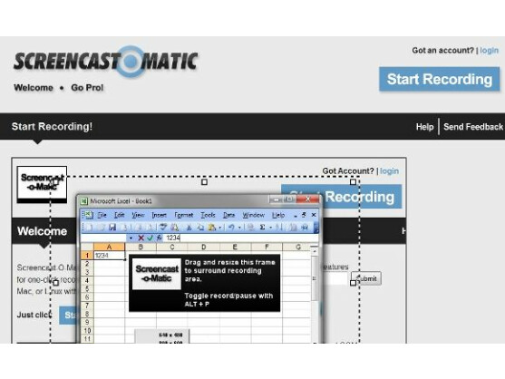 Screencast-O-Matic hat den Vorteil, dass es komplett webbasiert ausgeführt werden kann.