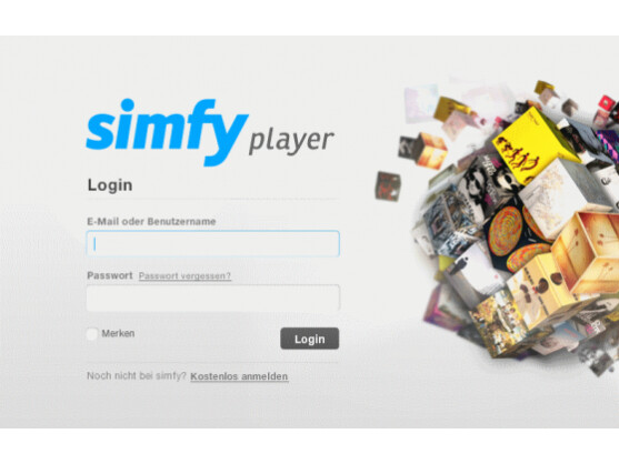 simfy bietet einen kostenlosen Desktop-Player für Mac und PC an.