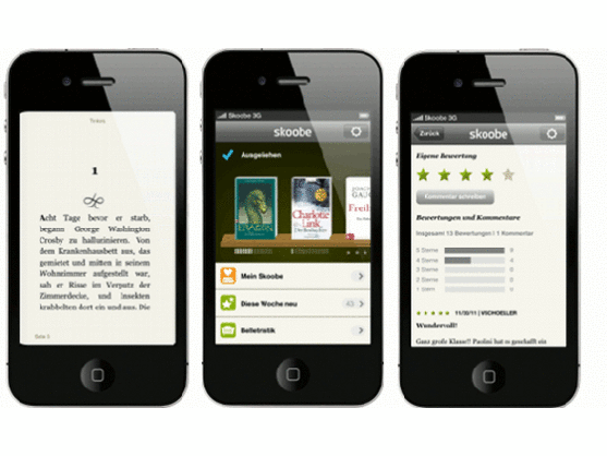 Mit der Skoobe-App können auch ohne Abo alle verfügbaren Bücher angelesen werden.