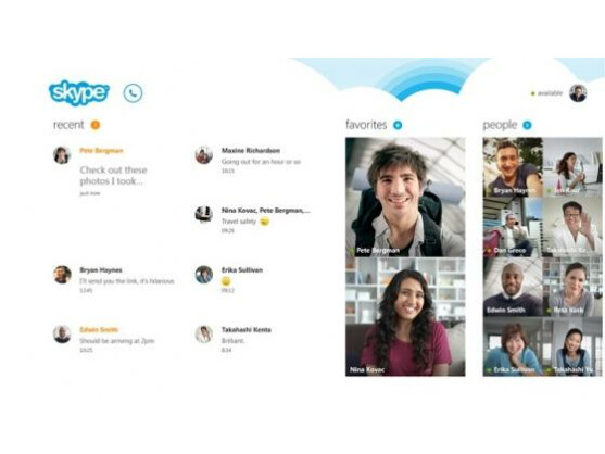 Skype ist Windows 8 in Funktion und Design perfekt angepasst.