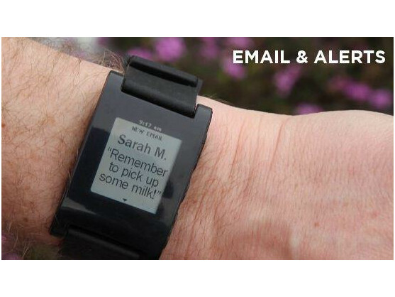Die smarte Uhr kann zum Beispiel Nachrichten empfangen.