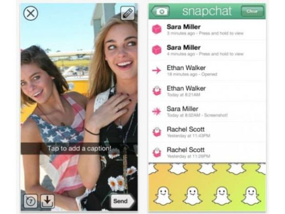 Snapchat ist ein auf Fotos basierender Kurznachrichtendienst.