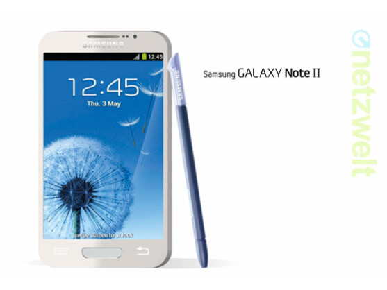 So könnte das Galaxy Note 2 aussehen: Aktuell wird über ein 5,5 Zoll großes Display und ein Galaxy S3-ähnliches Design spekuliert.
