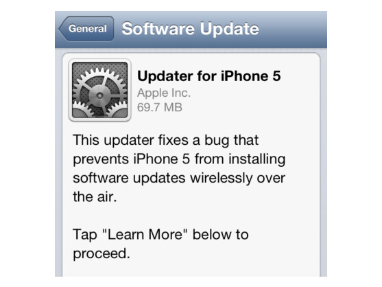 Das Update auf Version 6.0.1 bringt die Over-the-Air-Updatefunktion zurück.