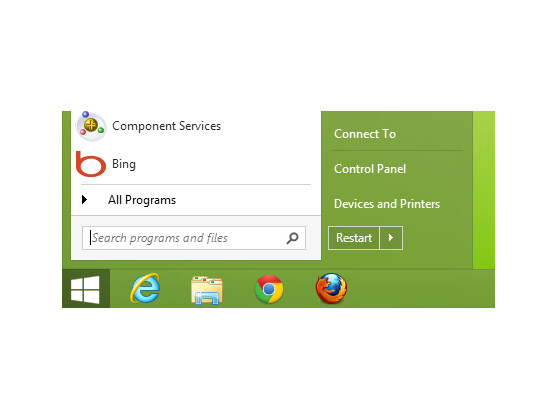 Mit verschiedener Software lässt sich der Startknopf wieder zurückholen.