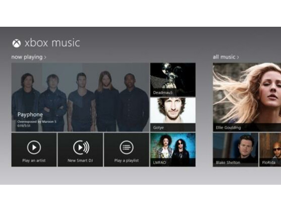 Xbox Music vereint in edlem Design Streaming, Download und Last.fm in einem.