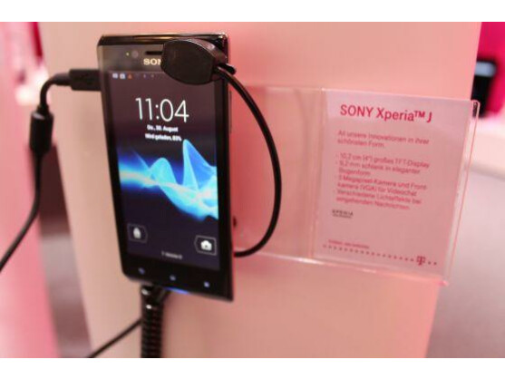 Das Xperia J ist das Einsteigermodell der neuen Sony-Serie.