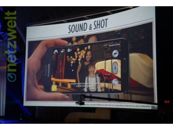 Mit Sound & Shot zeichnet das S4 Bild und Ton gleichzeitig auf.