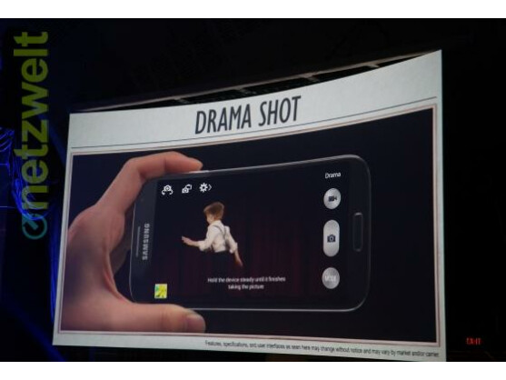 Gut geeignet für Sport- und Actionaufnahmen: Der neue Aufnahmemodus Drama Shot des Galaxy S4.