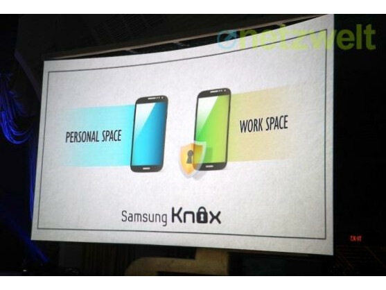 Dank Samsung Knox sind berufliche und private Daten auf dem Galaxy S4 voneinander getrennt.