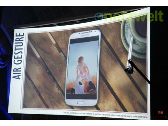 Dank Air Gesture lässt sich das Galaxy S4 mittels Gesten steuern.