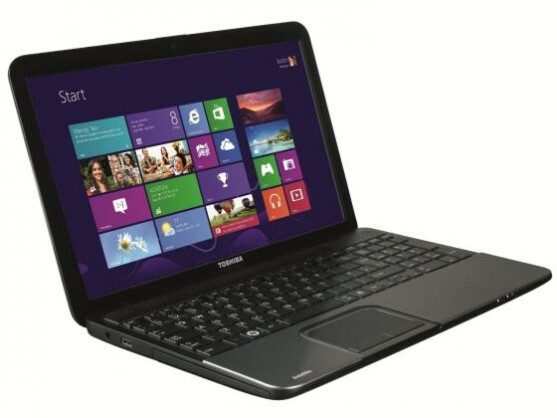 Auch das Toshiba Satellite C855D-15U kommt mit AMD- statt Intel-Komponenten ins Haus.