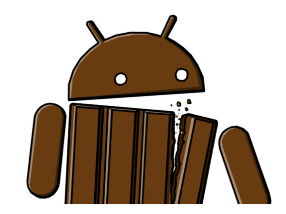 Das Android-Männchen im KitKat-Look.