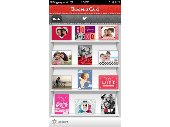 App Ink Cards: Elektronische Karten zum Valentinstag.