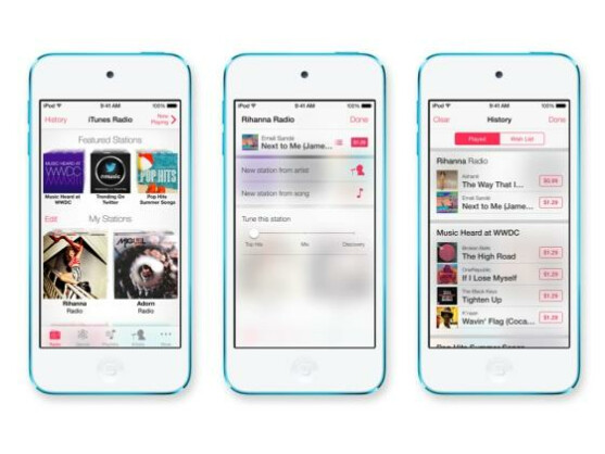 Apple führt mit iTunes Radio einen kostenlosen Streaming-Dienst ein.