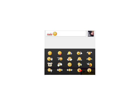 Smileys versenden.