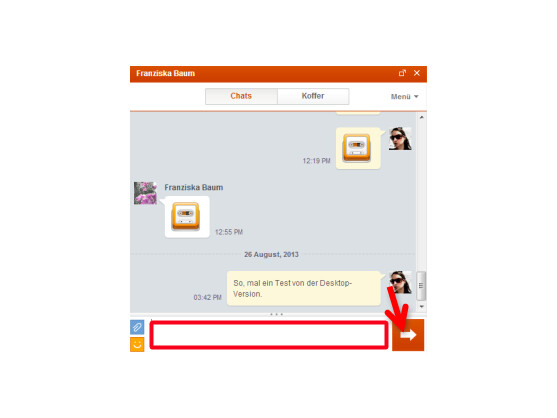 Chatten am PC.
