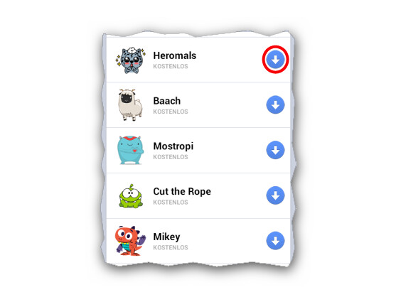 Liste der blauen chat-apps symbole aus