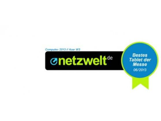 Eines der bislang kleinsten Windows 8-Tablets: Acer Iconia W3 mit 8-Zoll-Diagonale.