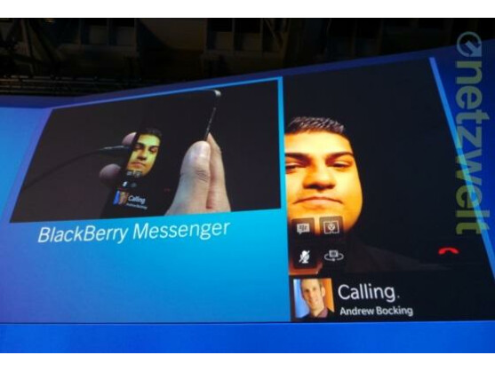 Der BlackBerry Messenger unterstützt nun auch Videoanrufe.